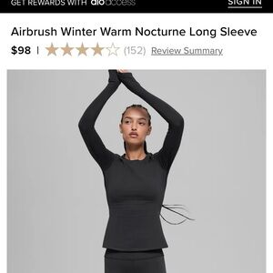 ALO Airbrush Winter Warm Nocturne Long Sleeve